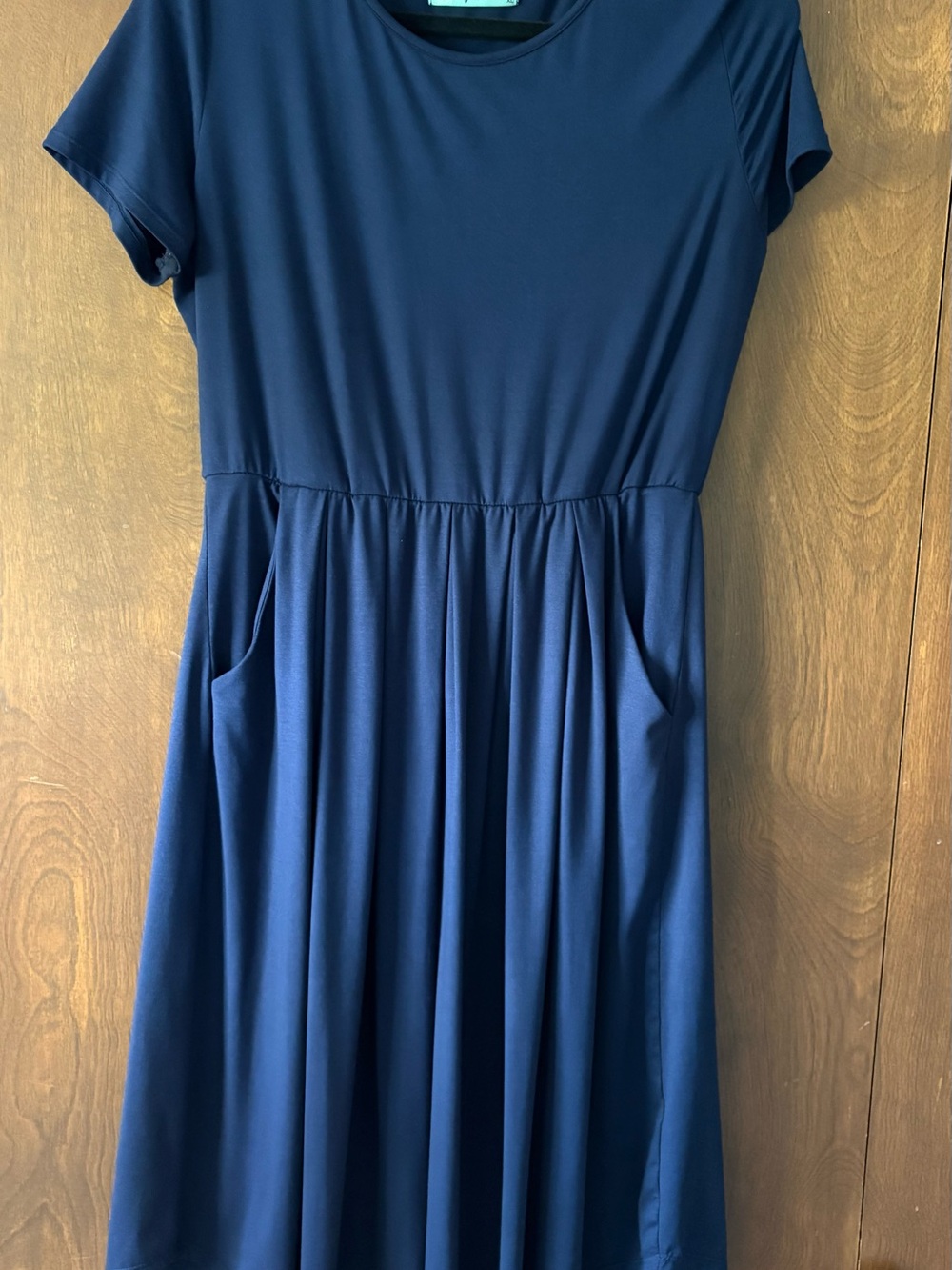 Filly Flair Navy Dress with Teal Label